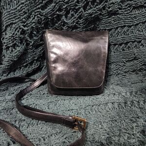 HOBO Black Leather Crossbody Bag